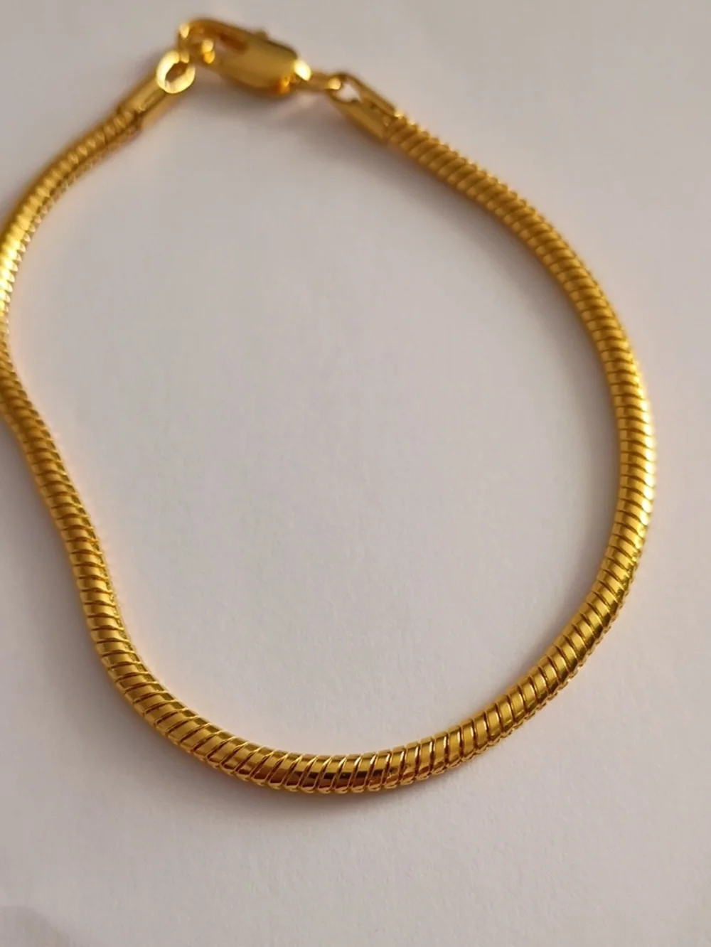 Gold Snake Chain Bracelet - Mens Jewelry